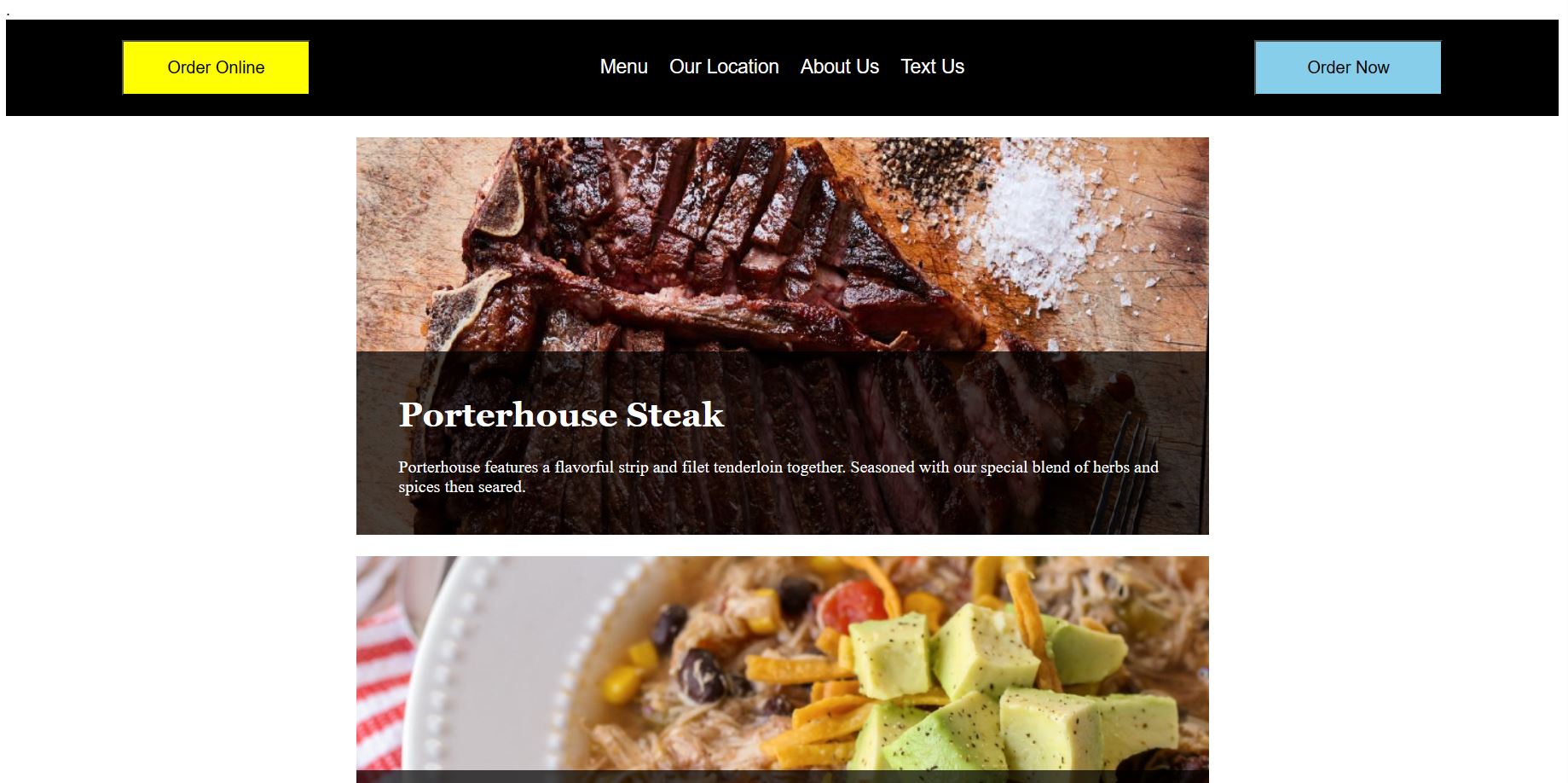 Food Menu